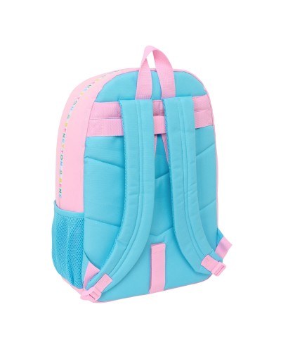 Cartable Benetton Unique Rose Turquoise 30 x 46 x 14 cm