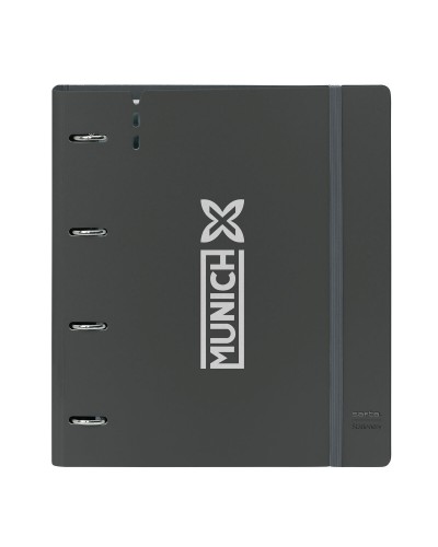 Ringpärm Munich Topo Svart 27 X 32 X 4 cm