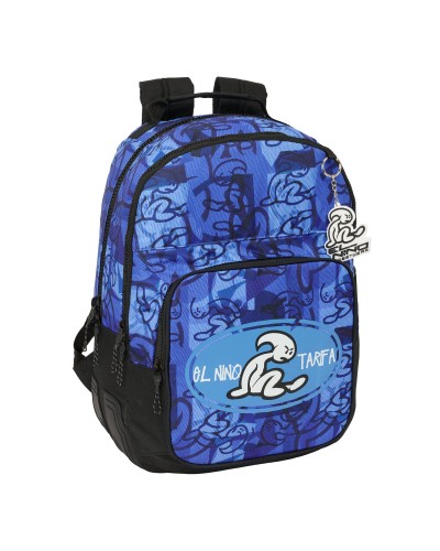 El Niño Roller School Backpack Blue/Black - 32x42x15 cm - Durable and Comfortable
