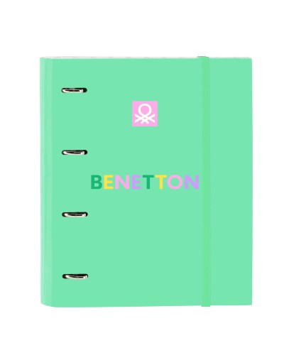 Benetton Ring Binder Mint Green - 27x32x3.5 cm - School/Office
