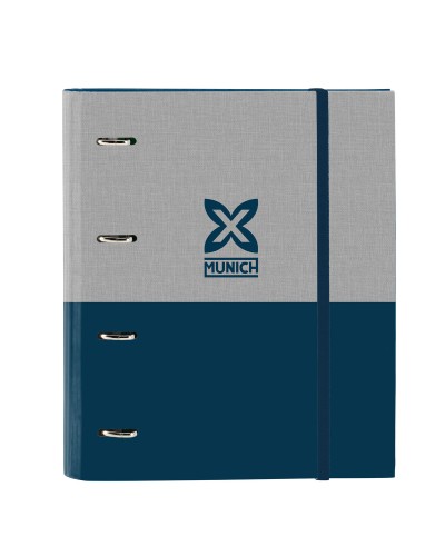 Ring binder Munich Street Blue Grey 27 x 32 x 3.5 cm