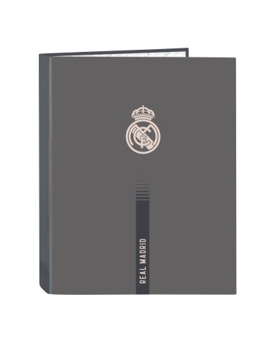 Classeur à Anneaux Real Madrid C.F. A4 Gris - Officiel, École/Bureau
