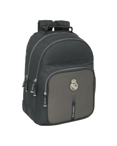 Zaino Scuola Real Madrid C.F. Grigio - 32x42x15cm - Ufficiale
