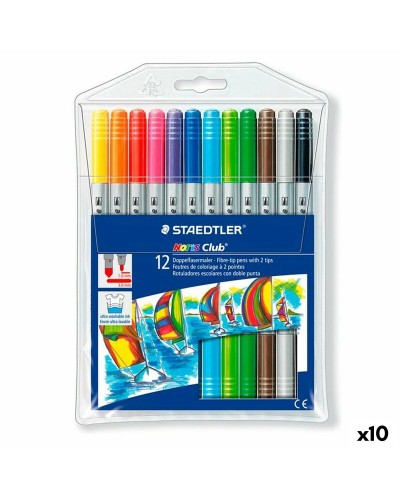 Tussisetti Staedtler Noris Club Kaksipäinen Monivärinen (10 osaa)