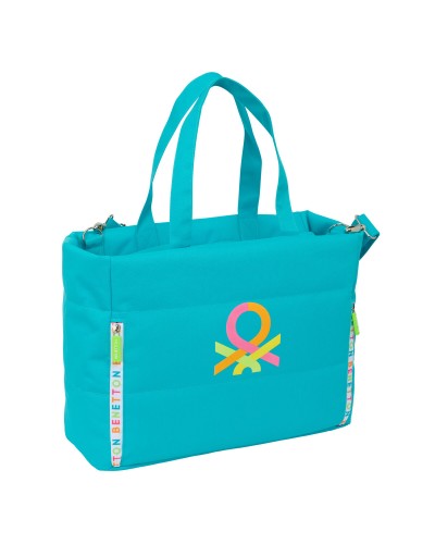 Benetton Mallette Portable Summer Azzurro - 40x31x17 cm - Ordinateur Portable jusqu'à 15.6"
