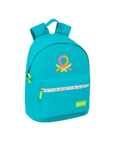 Benetton Blue Backpack for Laptop - 31x41x16 cm - School/Travel
