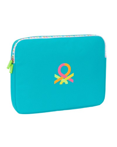 Laptophoes Benetton Summer Blauw 15,6'' 39,5 x 27,5 x 3,5 cm