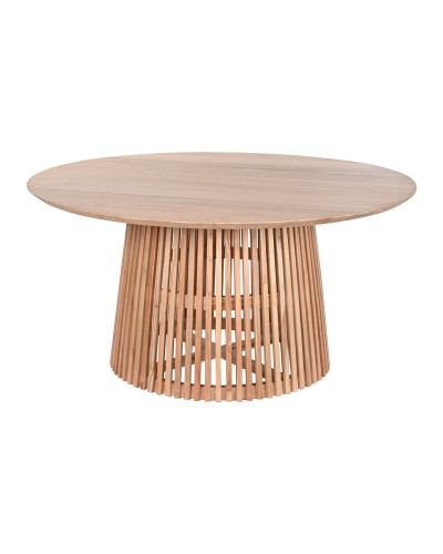 Tavolo da Pranzo Home ESPRIT Naturale legno di mindi 150 x 150 x 75 cm