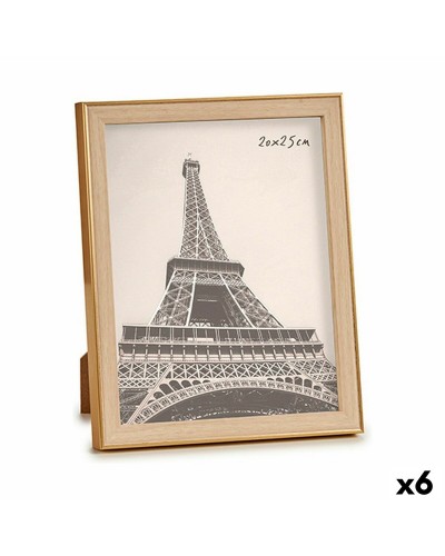 Kuvakehys GiftDecor WPC1920MG-4 Ruskea Kullattu Lasi polypropeeni (6 osaa)