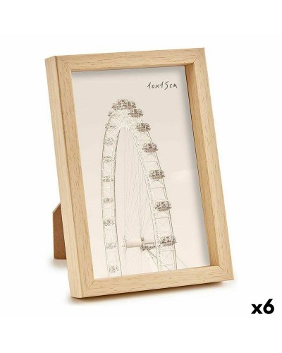 Fotolijsten GiftDecor WPC1020ML-1 Bruin Natuurlijk Plastic (6 Stuks)