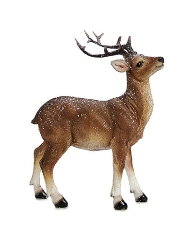 Décorations de Noël Krist+ C07-59360WX-1 Blanc Marron 8,5 x 21 x 17 cm