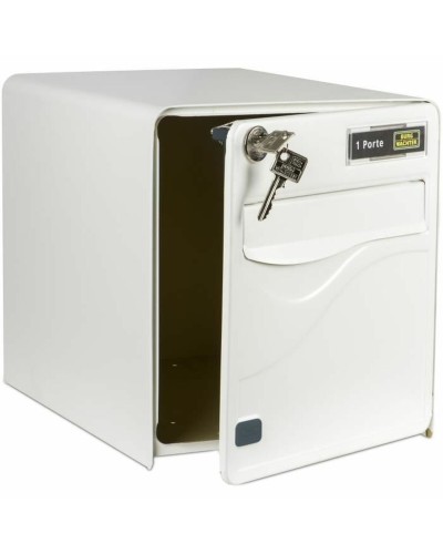 Brievenbus Burg-Wachter   36,5 x 28 x 31 cm Wit Plastic