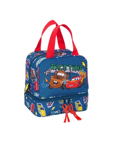 Portamerenda Cars Racing Blu Marino - 20x20x15cm - Scuola e Viaggio
