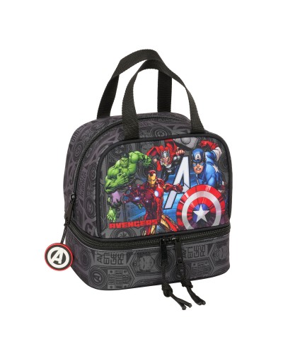 The Avengers Vendetta Schwarz Lunchbox - 20x20x15cm - Schule & Reise
