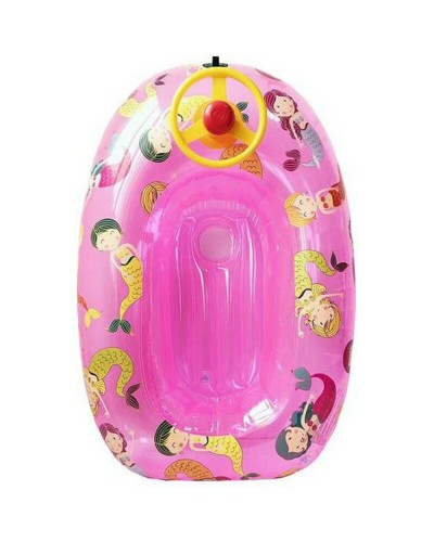 Creaciones Llopis Barca Hinchable Sirenas 90cm con Volante - Piscina y Mar
