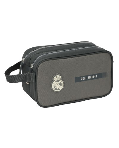 Real Madrid CF Travel Toiletry Bag Grey Sport - 26x15x12.5 cm
