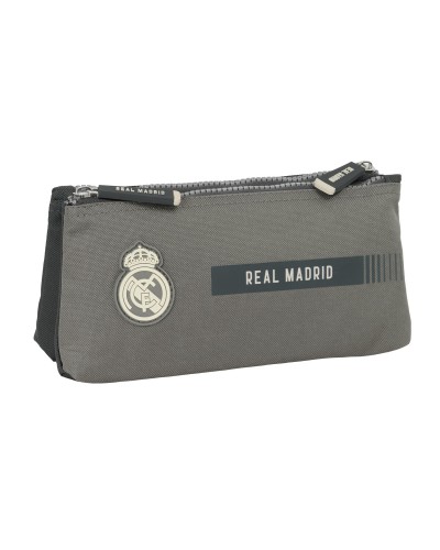 Real Madrid Grey Travel Toiletry Bag - Sporty 22x10x8 cm - Official
