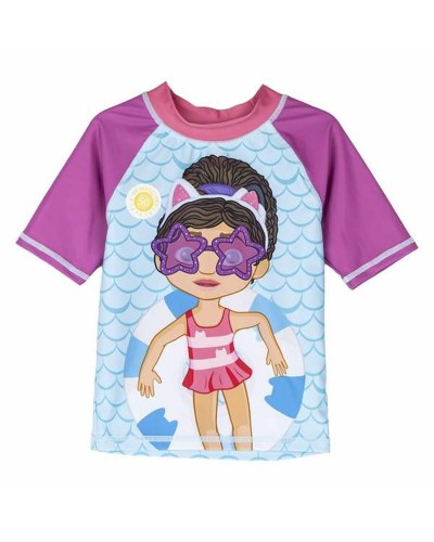 Camiseta Baño Casa de Muñecas de Gabby Niña - Protección UV - Talla [Insertar Talla]
