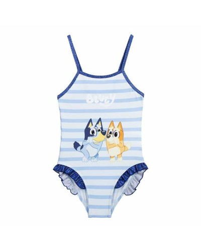 Costume Bluey Fille Bleu Clair - Maillot de Bain Mer Piscine
