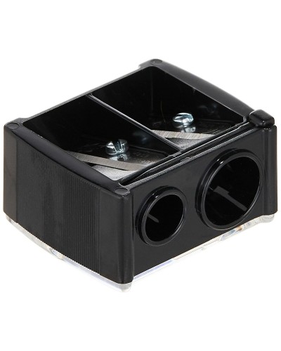 Puntenslijper NYX Sharpener Make-up Zwart 2 Compartimenten (1 Stuks)