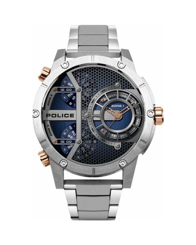 Police Montre Homme Noir Acier Inoxydable, Ø 50mm - Style Décontracté
