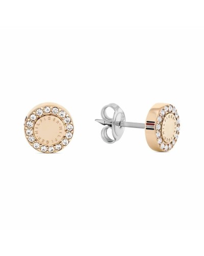 Tommy Hilfiger Boucles d'Oreilles Femme 2780909 - Acier Inoxydable, 1 cm - Élégantes
