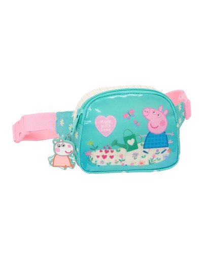 Peppa Pig Pretty Flowers Bum Bag: Yellow Mint, 14x11x4 cm - Girl
