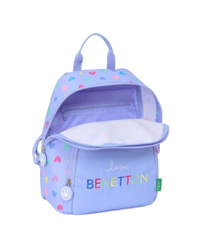 Casual Rugtas Benetton Lila Lila 25 x 30 x 13 cm