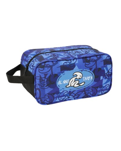 El Niño Roller: Shoe Travel Bag Blue Black 29x15x14cm - Space Saver
