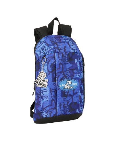 El Niño Backpack Roller Blue Black: Casual, Wheels, 22x39x10 cm
