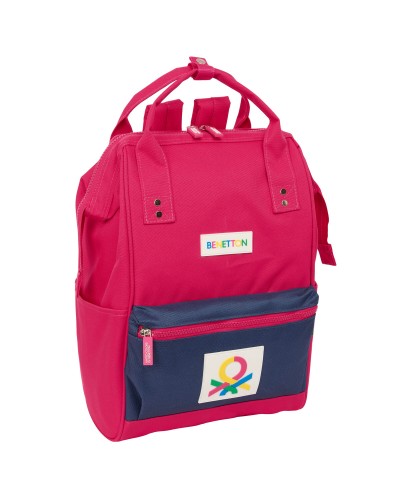 Benetton Casual Backpack Cherry Navy Blue - School, Leisure
