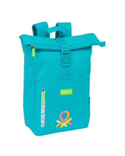 Benetton Mochila Casual Summer Azul - Escuela, Tiempo Libre, Viaje
