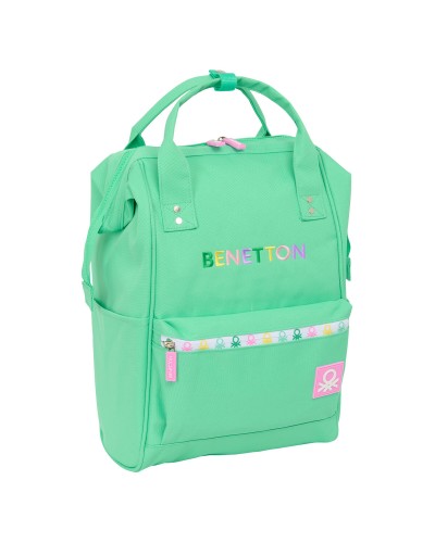 Zaino Benetton Casual Verde - Scuola, Viaggio, Tempo Libero
