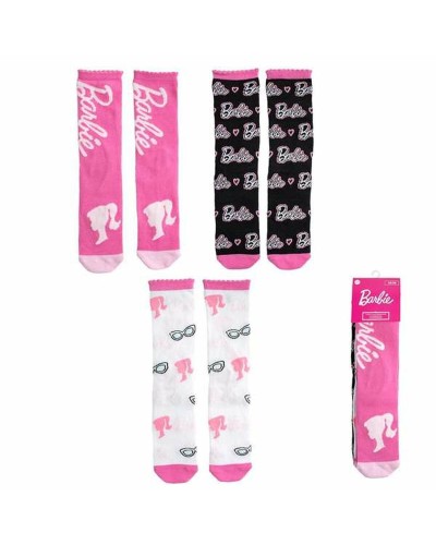 Calcetines Barbie - Pinkies Mujer Algodón - Rosa, Talla 35/38 - Casual
