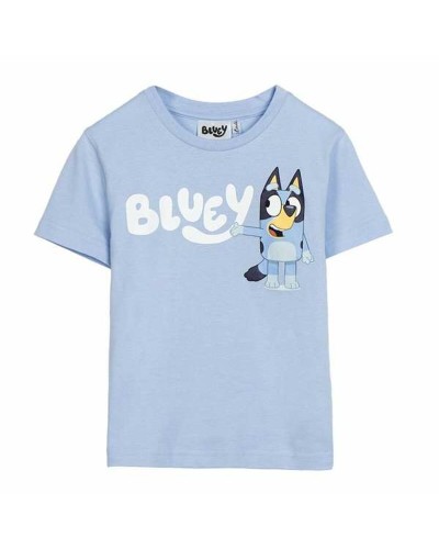 Bluey Short Sleeve T-Shirt Baby Light Blue - Breathable Cotton
