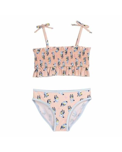 Bikini Bluey Rose Clair Fille - Maillot de Bain Deux Pièces
