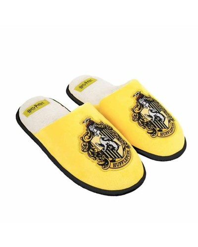 Harry Potter Hufflepuff Yellow Slippers - Warm and Cozy for Home
