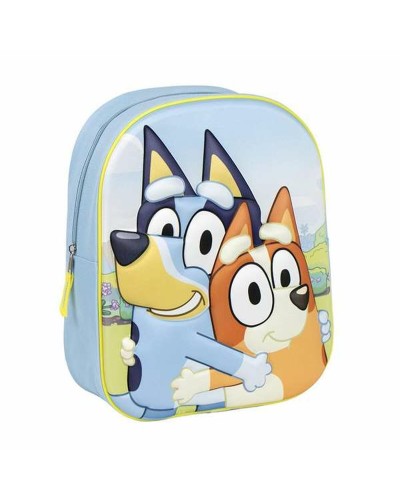 Mochila Escolar Bluey Niños - 25x31x10cm - Perfecta para la Guardería
