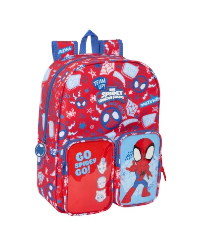 Schoolrugzak Spider-Man Rescue Blauw Rood 26 x 34 x 11 cm