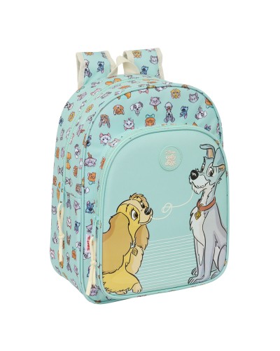 Mochila Escolar Disney Azul - 26x34x11 cm - Niña Infantil y Preescolar
