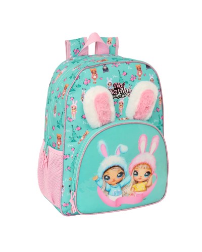 Na! Na! Na! Surprise Bunny Pink/Turquoise School Backpack - 33x42x14 cm - Girl
