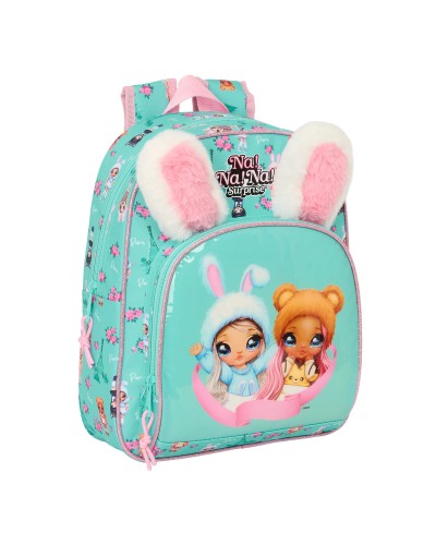 Na!Na!Na! Surprise Bunny School Backpack - Pink Turquoise 28x34x10cm
