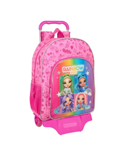 Trolley Escolar Rainbow High Shine Multicolor 33x42x14 cm - Mochila con Ruedas
