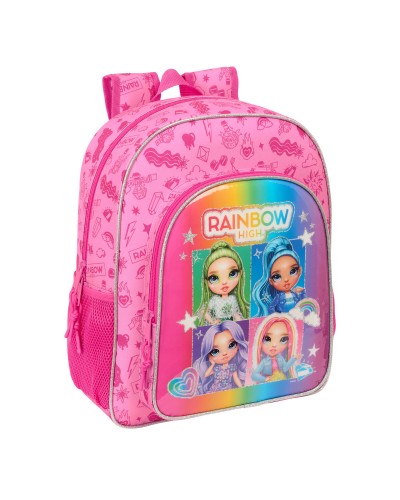 Sac à Dos Scolaire Rainbow High Shine - Multicolore 32x38x12 cm
