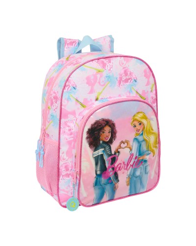 Zaino Scuola Barbie Painterly Rosa Blu 32x38x12 cm - Bambina
