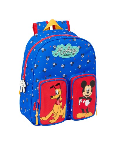 Mickey Mouse Clubhouse Blue School Backpack - 28x34x10 cm - Good Day
