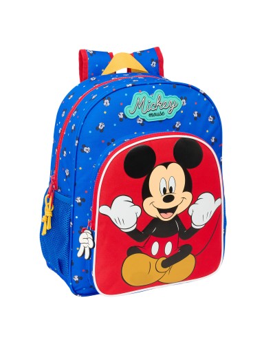 Koululaukku Mickey Mouse Clubhouse Good day Sininen 32 x 38 x 12 cm