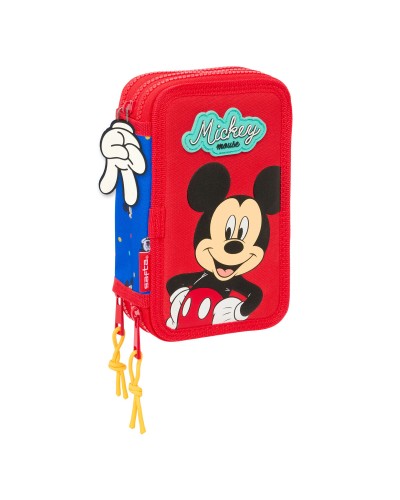 Trousse Triple Mickey Mouse Clubhouse Good Day Bleu - 37 Pièces
