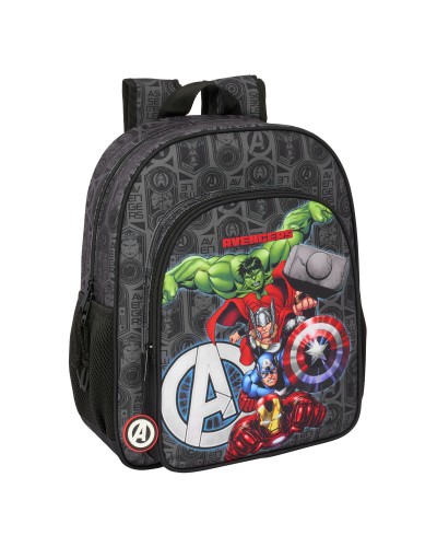 Zaino Scuola Avengers Vendetta Nero - 32x38x12cm - Super Resistente
