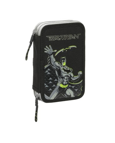 Dubbelt pennfodral Batman Game over Svart 12.5 x 19.5 x 4 cm Dubbelt pennfodral 29 Delar